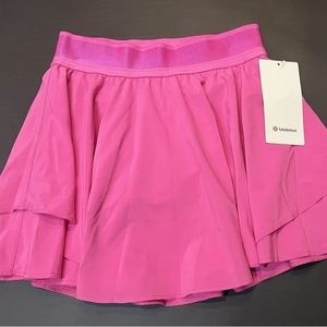 NWT Lululemon Court Rival HR Skirt *Long Sonic Pink Size : 4